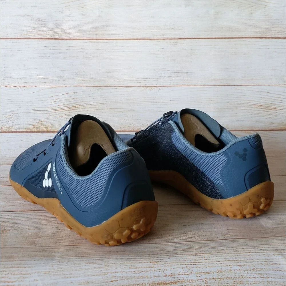 Vivobarefoot Primus Trail II FG Deep Sea Blue Textile Walking Running Sneakers
